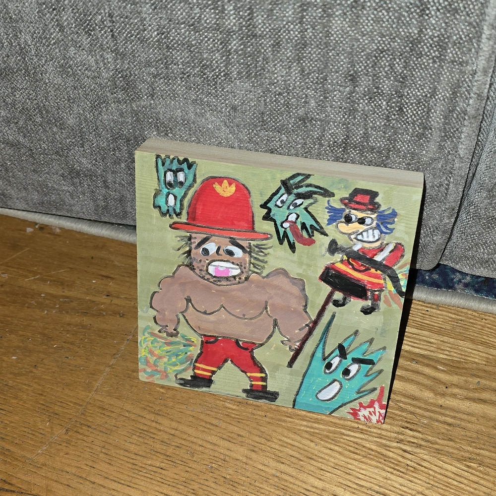 Colorful Cartoon Art Block